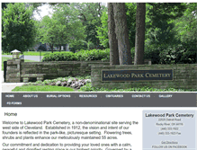 Tablet Screenshot of lakewoodparkcemetery.com